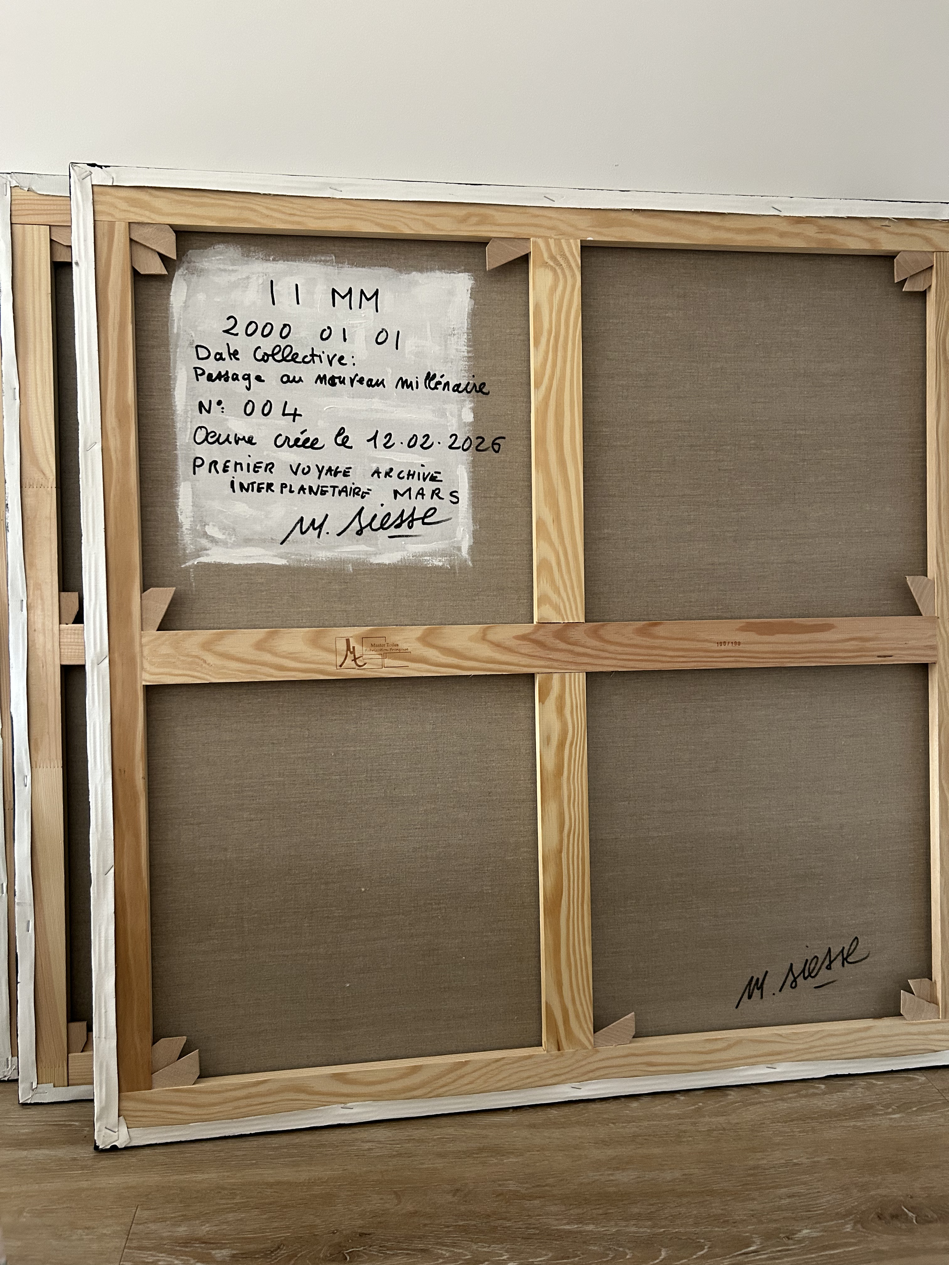 Dates Uniques — Date Zéro n°4 — verso avec inscription manuscrite